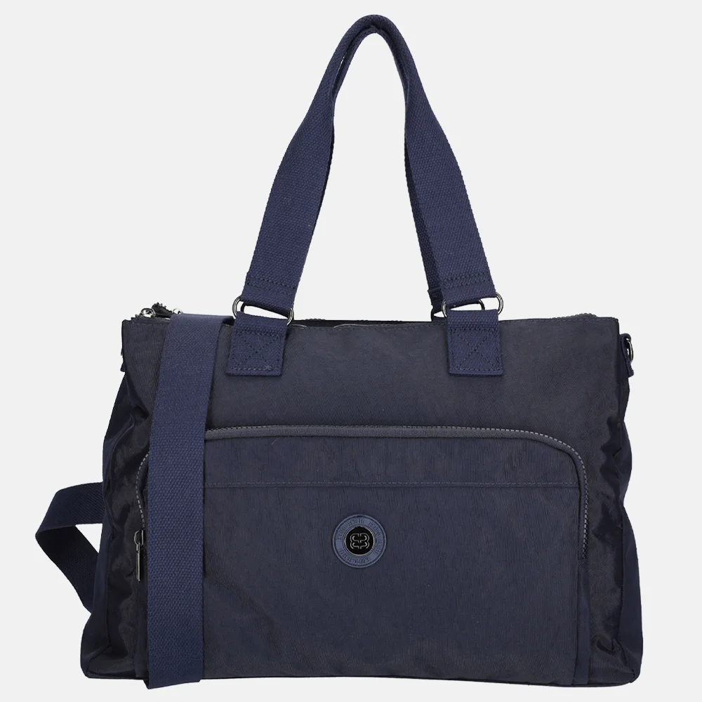 Enrico Benetti Suzie laptoptas 15 inch blauw bij Duifhuizen