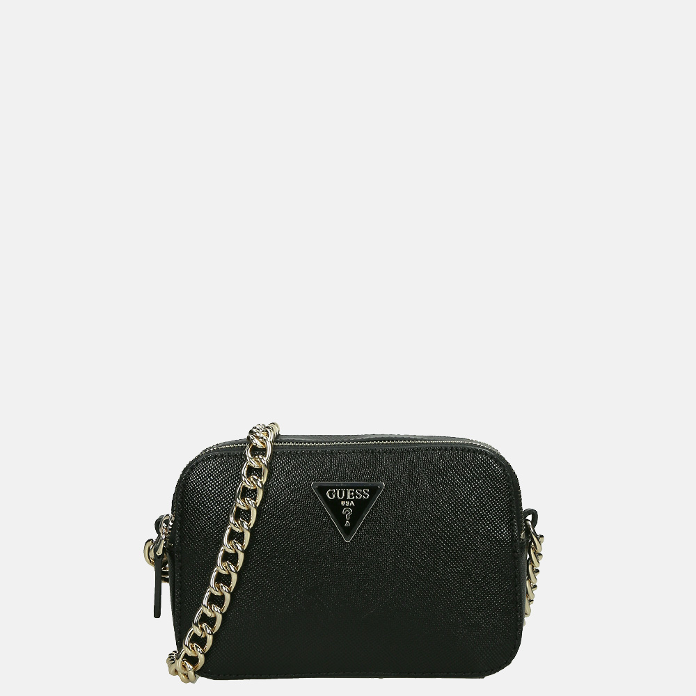 Guess Noelle Camera crossbody tas black bij Duifhuizen