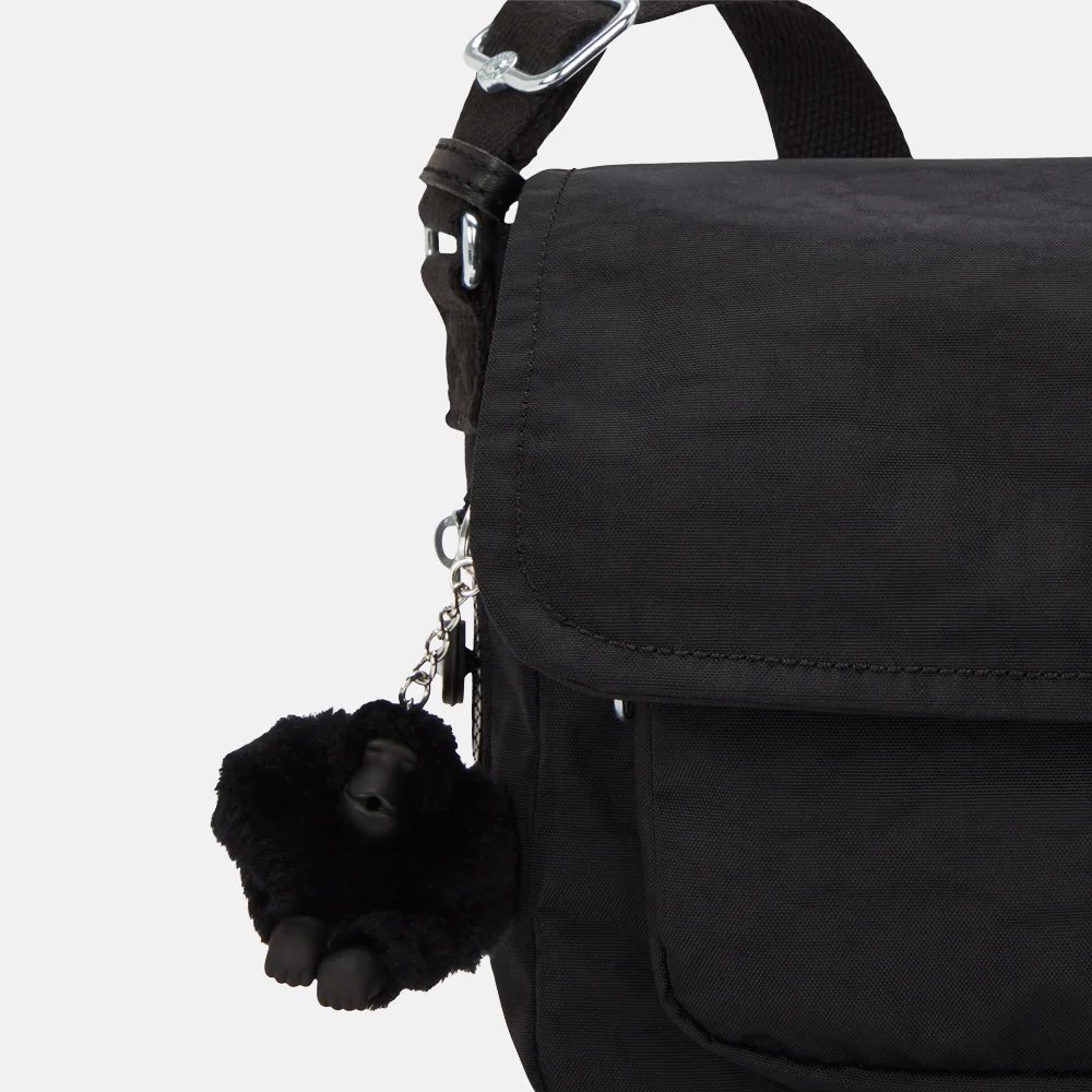 Kipling Dalma schoudertas black noir bij Duifhuizen