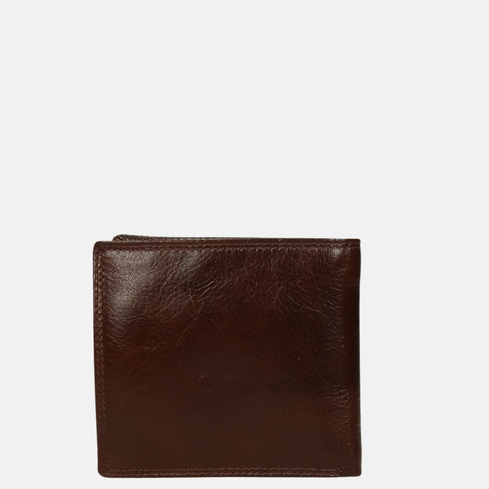 Gio Gini billfold brown bij Duifhuizen