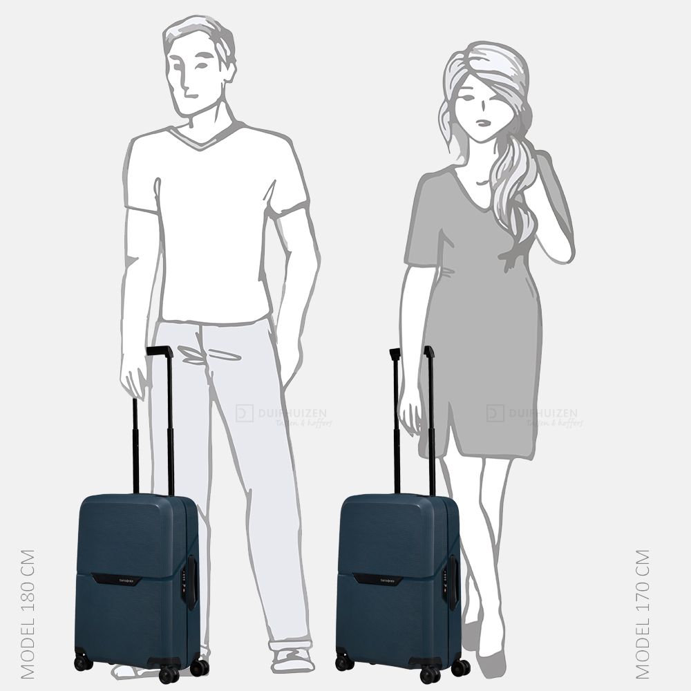 Samsonite Magnum ECO handbagage koffer 55 cm midnight blue bij Duifhuizen