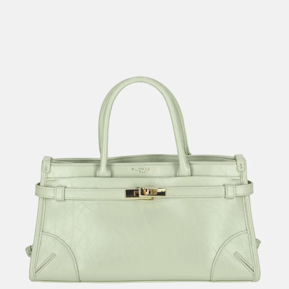 Flora & Co handtas lak vert clair bij Duifhuizen