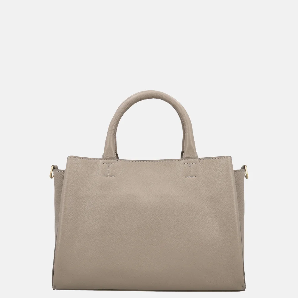 Loulou Essentiels Vera handtas soft sepia bij Duifhuizen