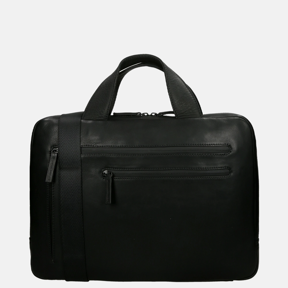 Leonhard Heyden Den Haag laptoptas black bij Duifhuizen