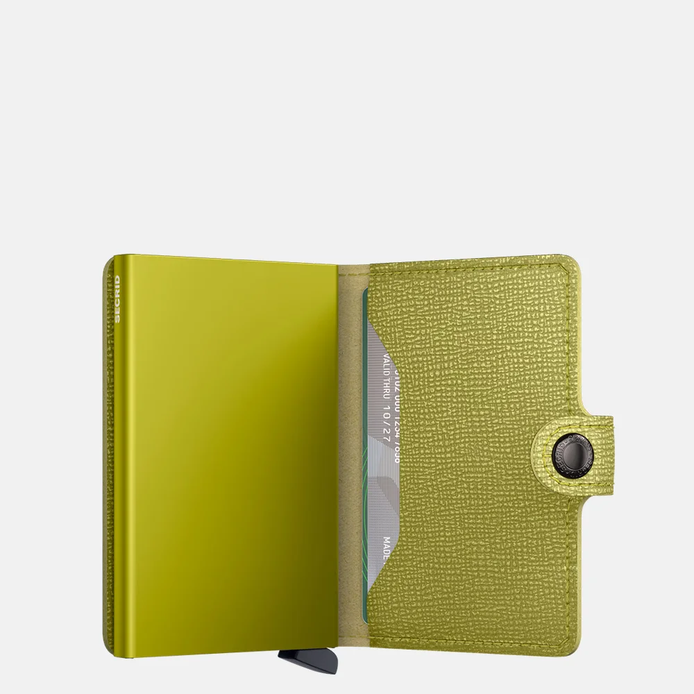 Secrid Miniwallet pasjeshouder lime bij Duifhuizen