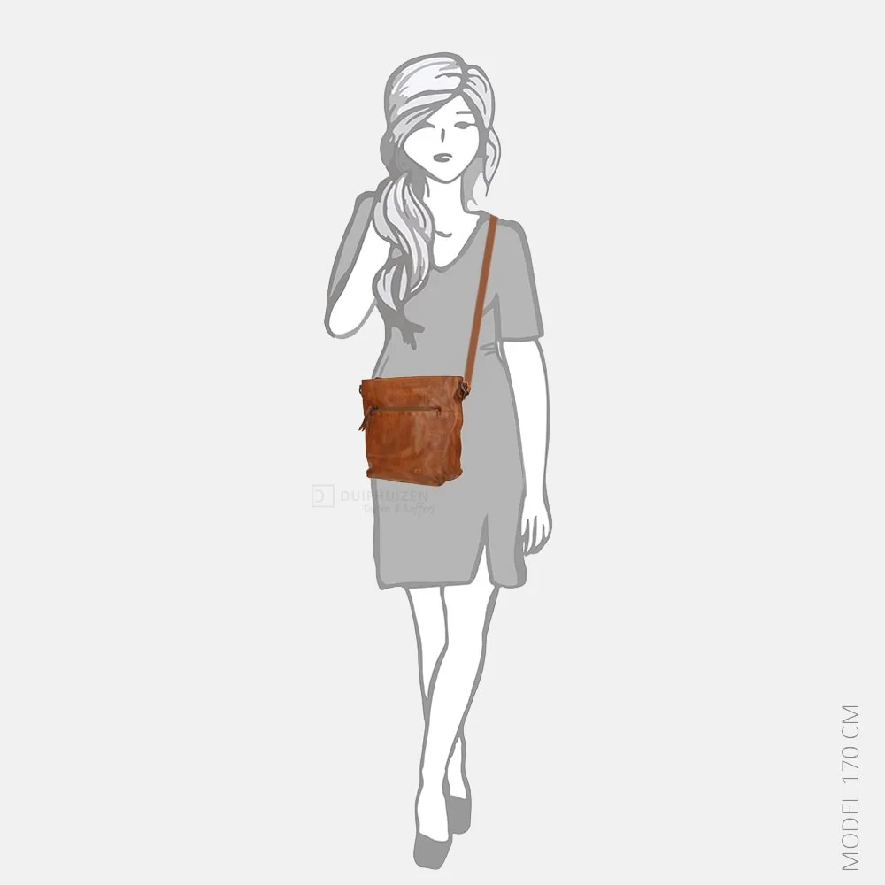 Bear Design Nancy crossbody tas cognac bij Duifhuizen