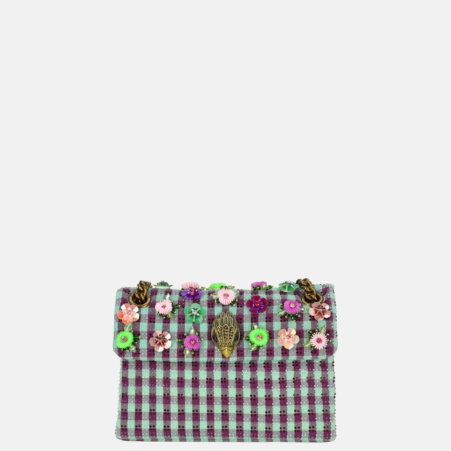 Kurt Geiger Mini Kensington flower schoudertas multi bij Duifhuizen