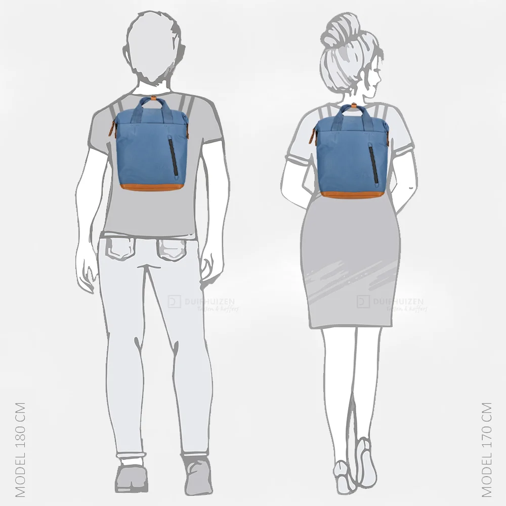 Aunts and Uncles Japan Yaizu rugzak S 11 inch blue jeans bij Duifhuizen