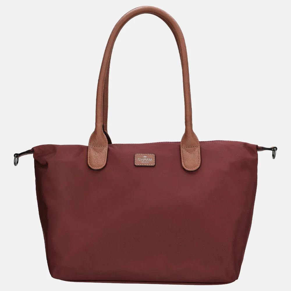 Charm London Buckingham shopper L bordeaux bij Duifhuizen