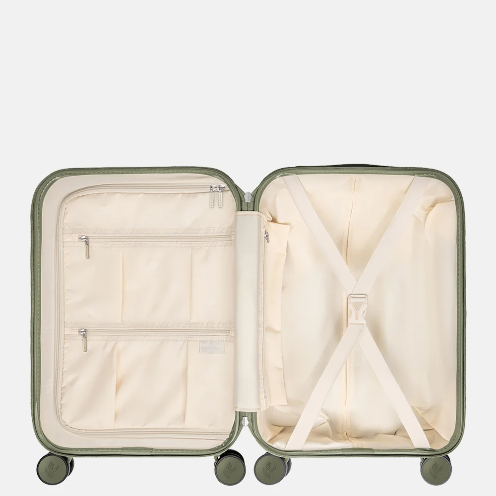 Suitsuit Natura handbagage koffer 55 cm dark olive bij Duifhuizen