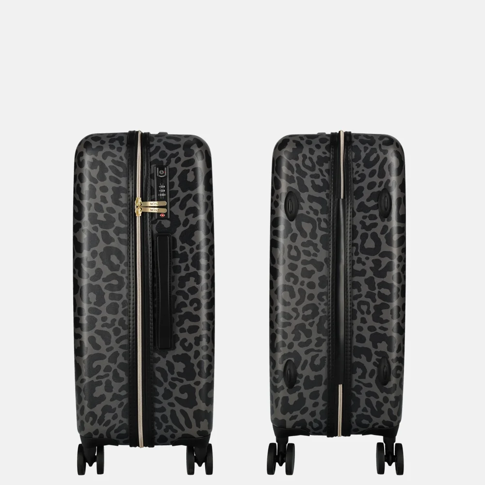 Mosz Lauren koffer 66 cm nero leo bij Duifhuizen