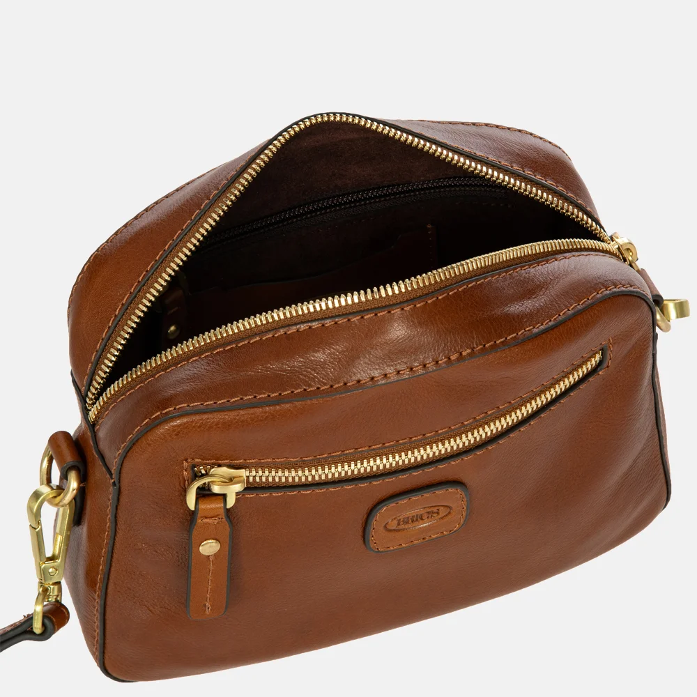Bric's Volterra crossbody tas tabac bij Duifhuizen