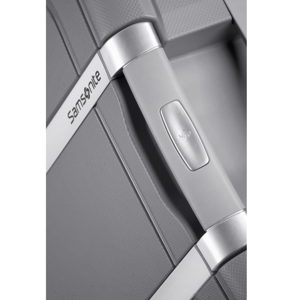 Samsonite S'Cure spinner 69cm silver bij Duifhuizen
