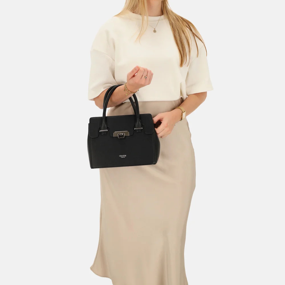 Charm London Soho handtas classic S zwart bij Duifhuizen