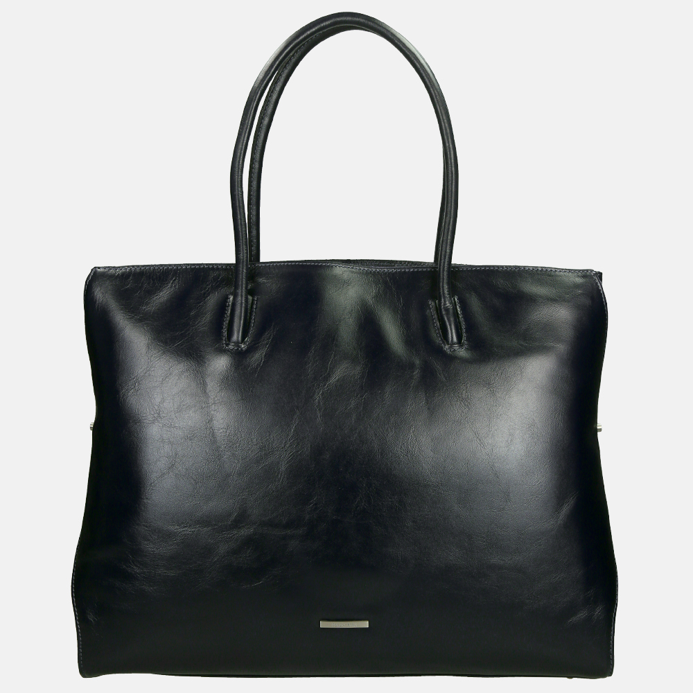 Claudio Ferrici Classico shopper 13.3 inch black bij Duifhuizen