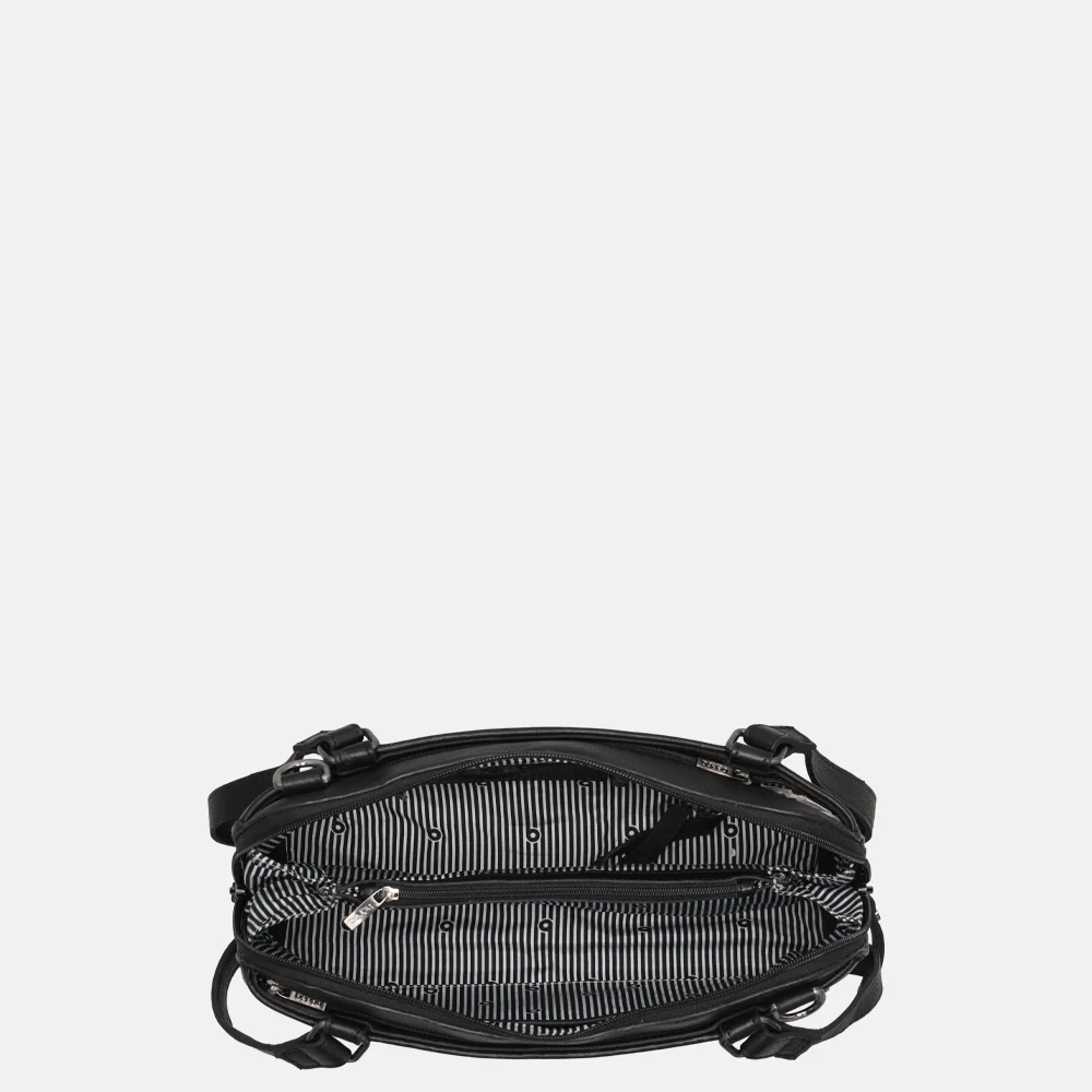 Berba Lucca schoudertas zwart bij Duifhuizen