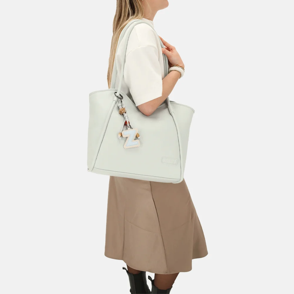 Zebra Trends Sofie shopper met laptopvak 13 inch light blue bij Duifhuizen