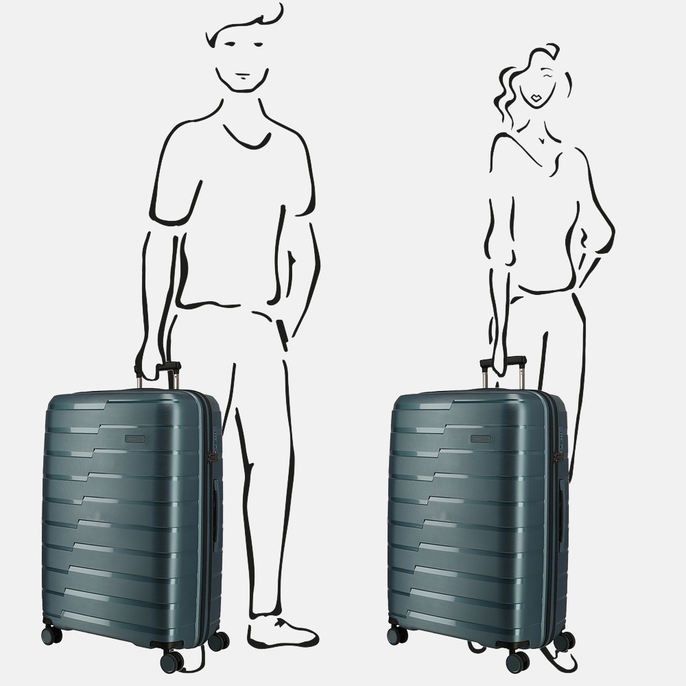 Travelite Air Base koffer 77 cm ice blue bij Duifhuizen