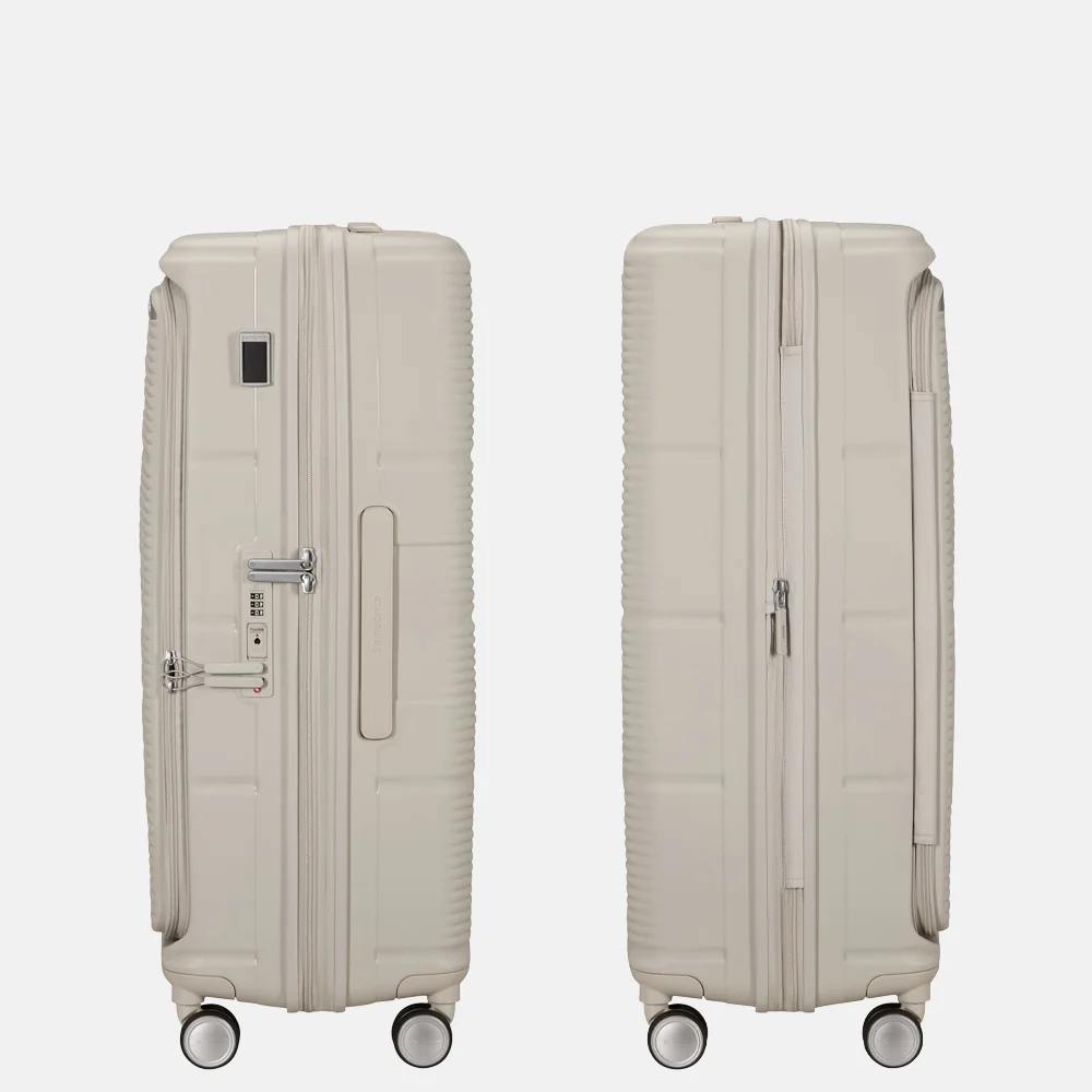 Samsonite Paralux HS Spinner reiskoffer expendable 75 cm stone grey bij Duifhuizen