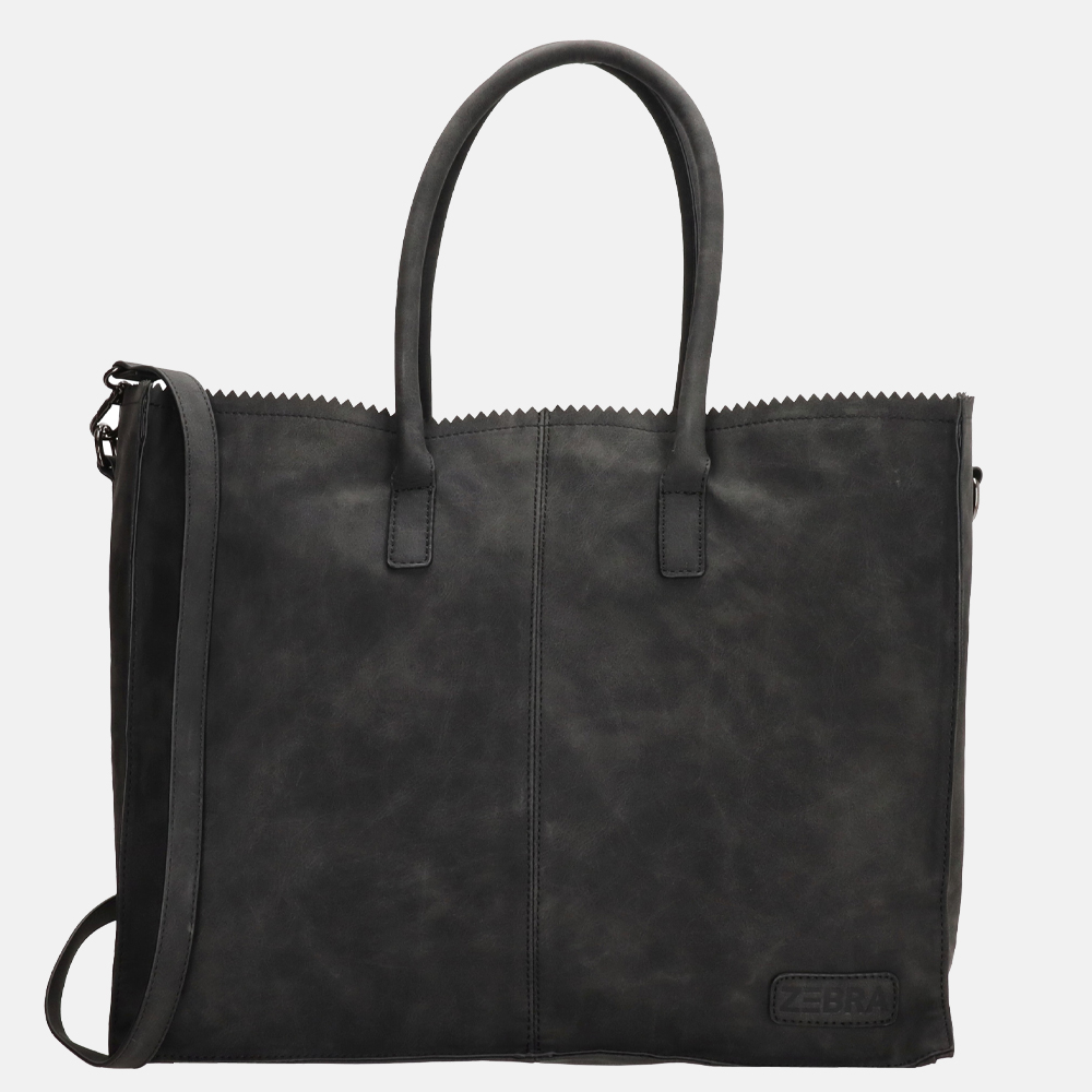 Zebra Trends Lisa shopper XL black bij Duifhuizen