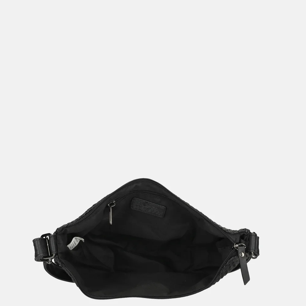 Enrico Benetti Raffia Banana crossbody tas zwart bij Duifhuizen