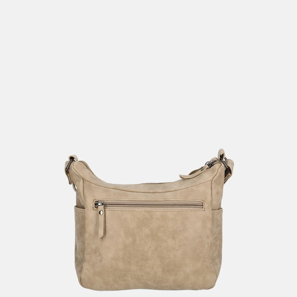 Enrico Benetti Nouméa crossbody tas middentaupe bij Duifhuizen