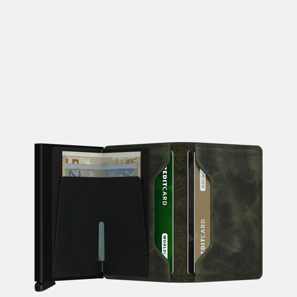 Secrid Slimwallet pasjeshouder olive black bij Duifhuizen