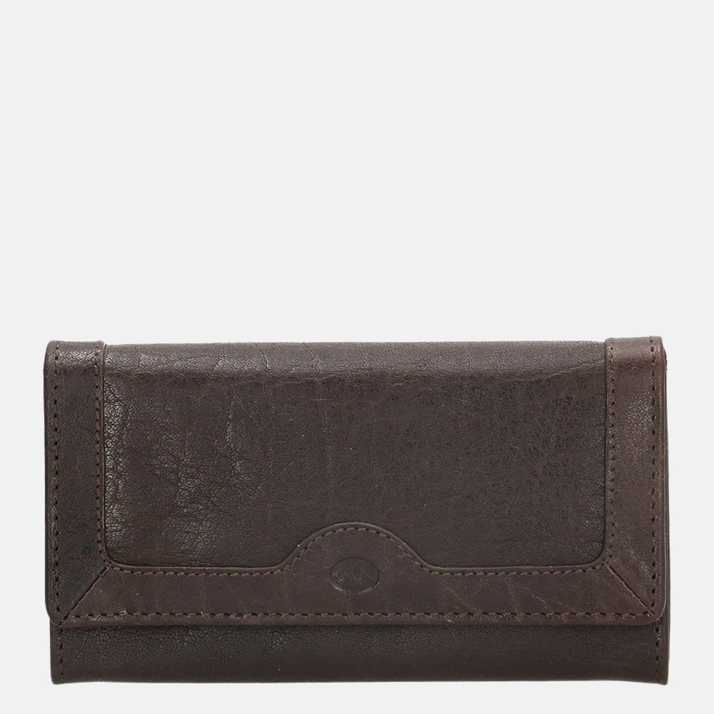 Micmacbags Legacy portemonnee dark brown bij Duifhuizen