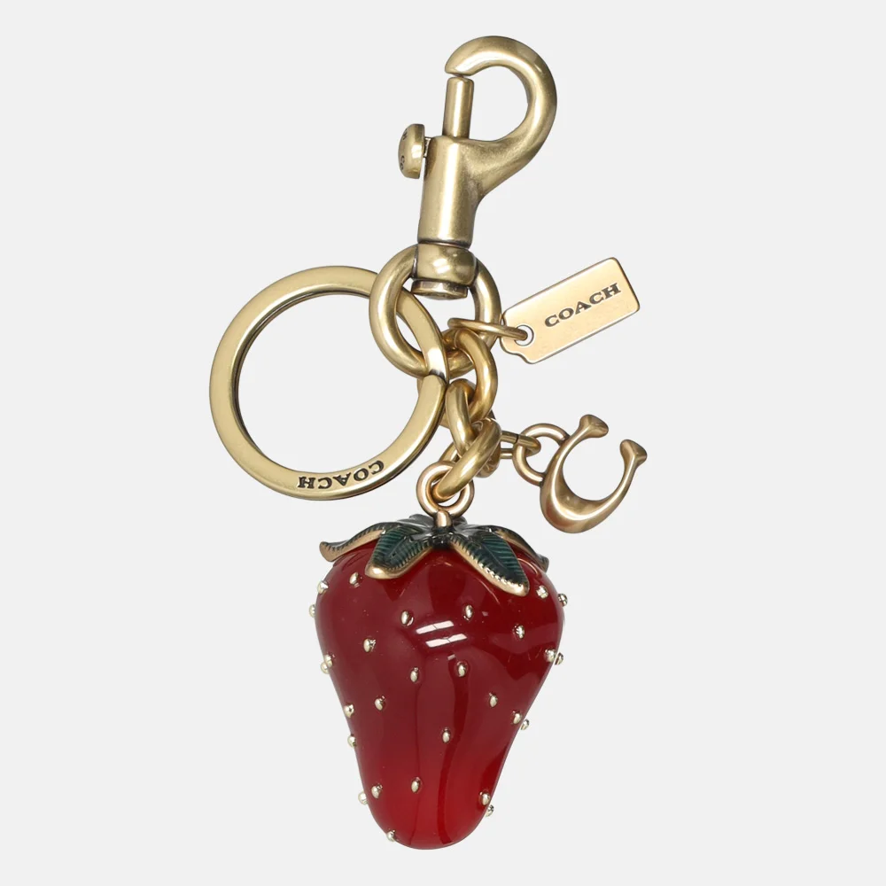 Coach Strawberry resin charm tassenhanger red
