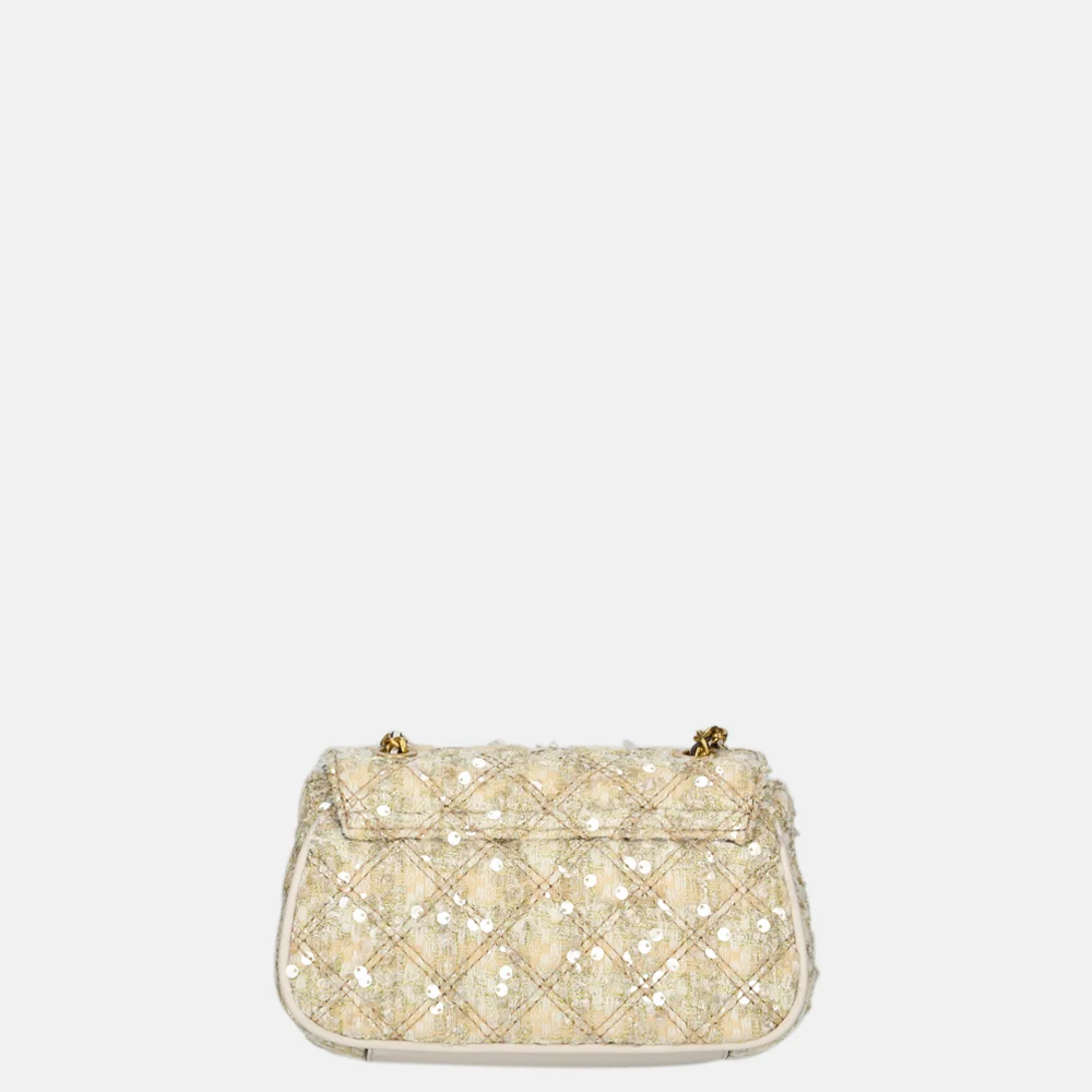 Guess Guilly mini convertible crossbody tas gold multi bij Duifhuizen