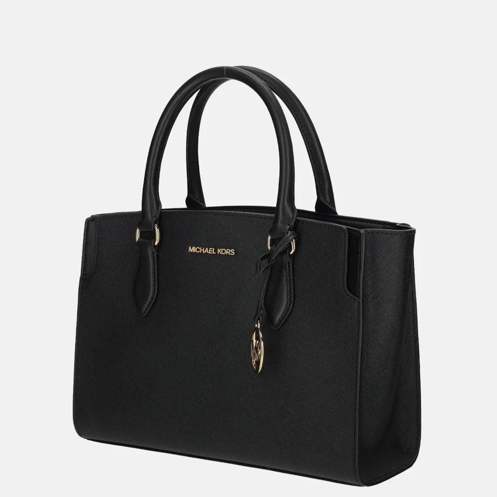 Michael Kors Becca satchel handtas M black bij Duifhuizen