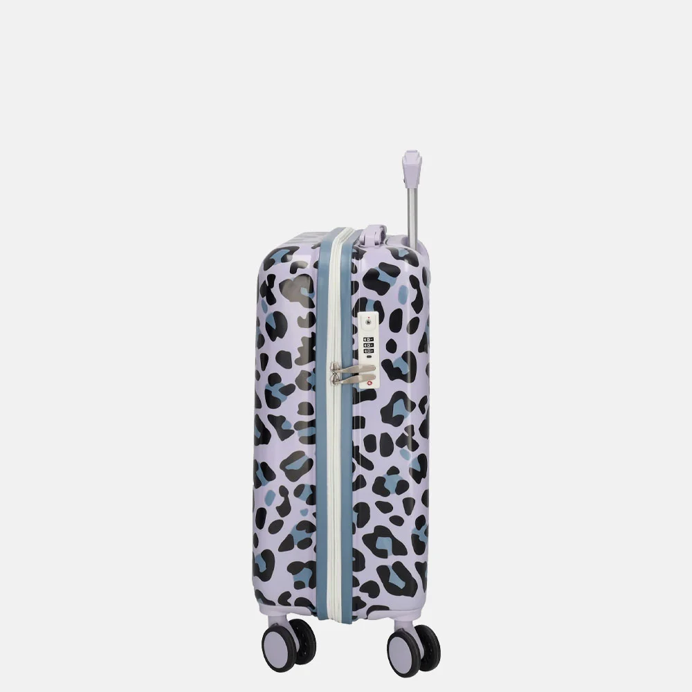 Zebra Trends handbagage koffer 55 cm panter print bij Duifhuizen