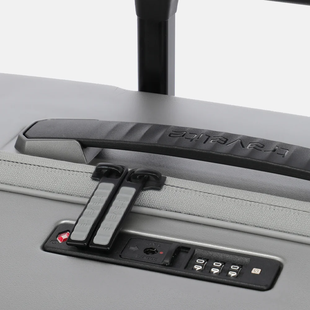 Travelite Millennium spinner 55 cm silver bij Duifhuizen