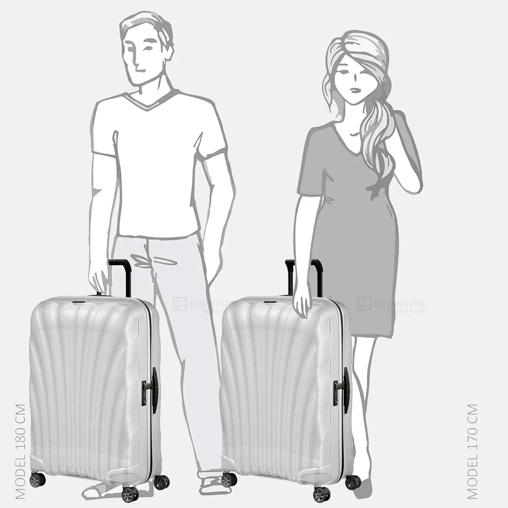 Samsonite C-Lite reiskoffer 75 cm off white bij Duifhuizen