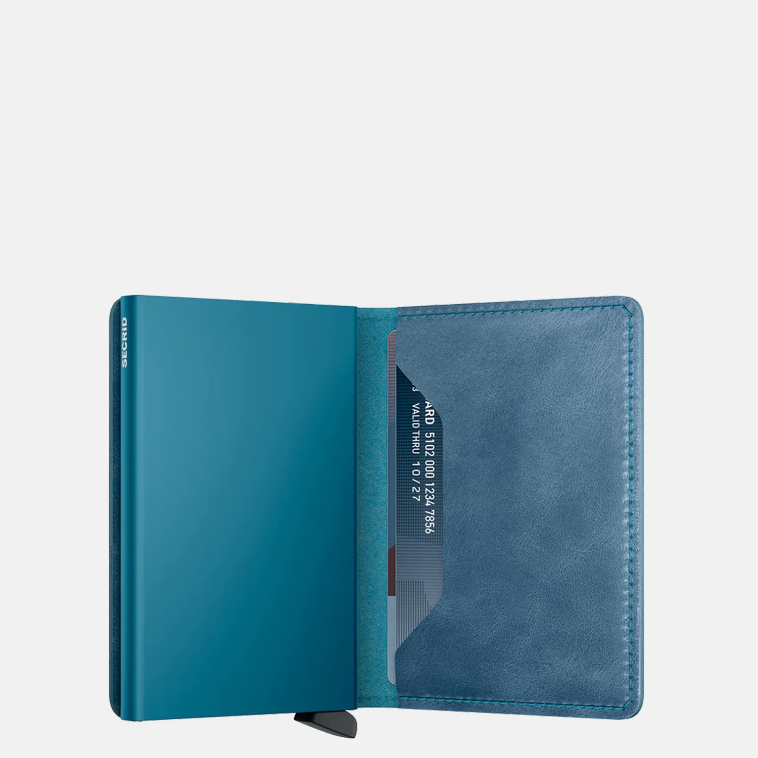 Secrid Slimwallet pasjeshouder vintage teal bij Duifhuizen
