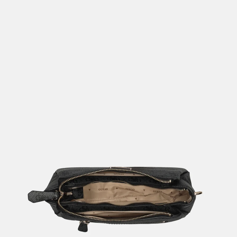 Guess Noelle crossbody tas coal logo bij Duifhuizen