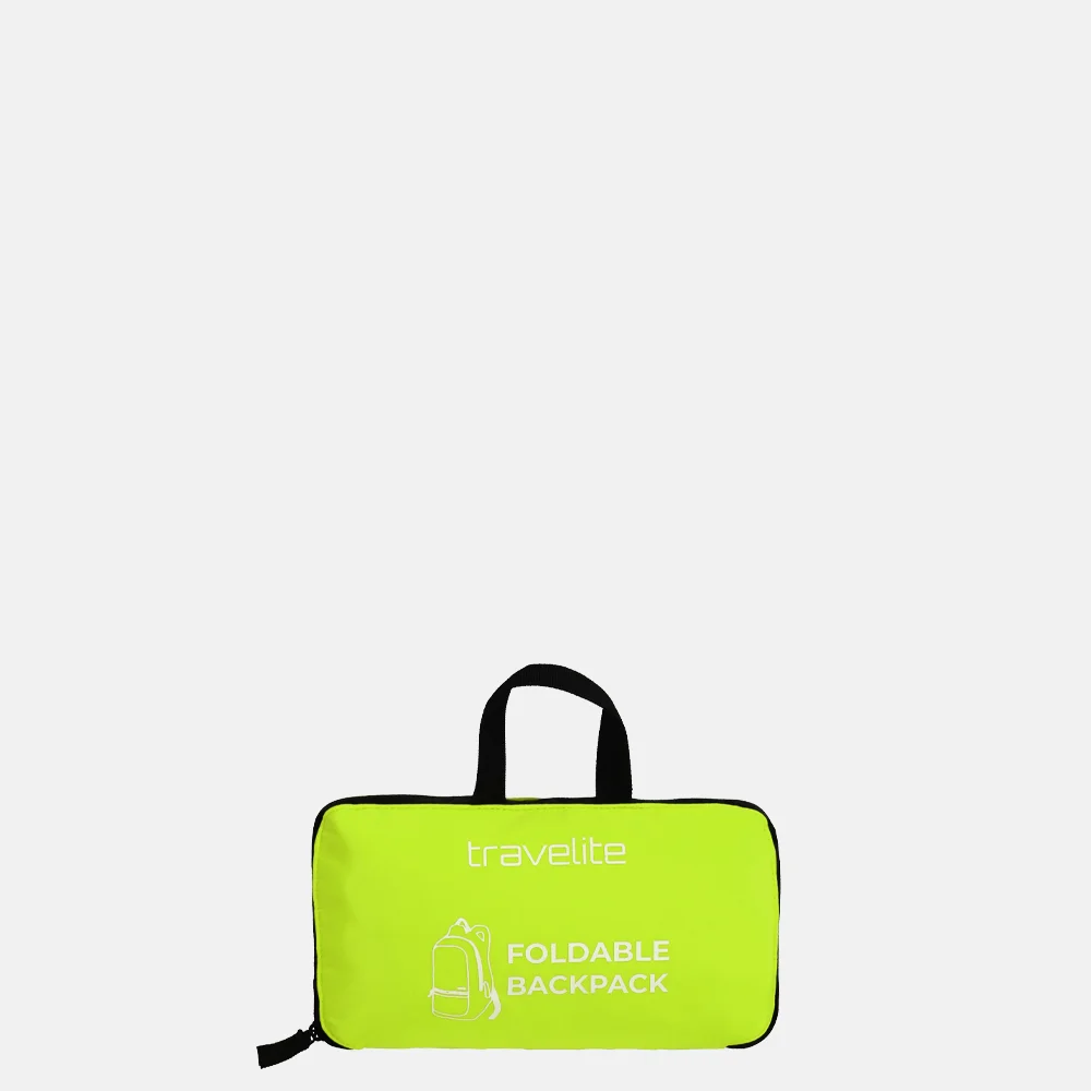 Travelite opvouwbaare rugzak lemon bij Duifhuizen