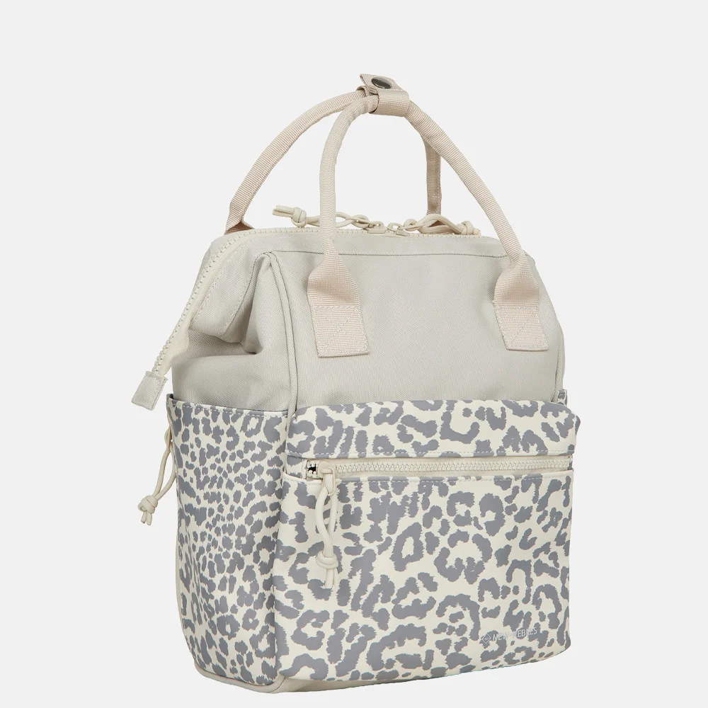New Rebels Urban Weverly rugzak S beige leopard bij Duifhuizen