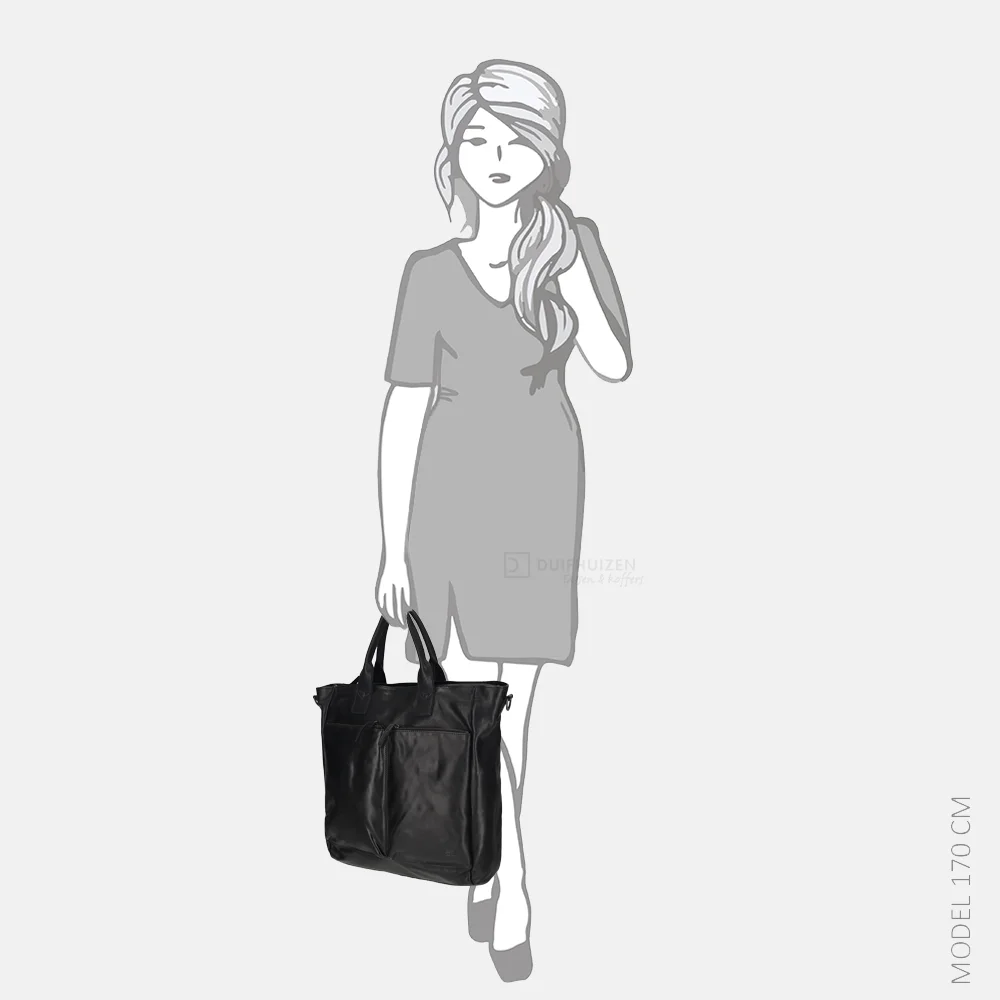 Bear Design Vera shopper/laptoptas zwart bij Duifhuizen