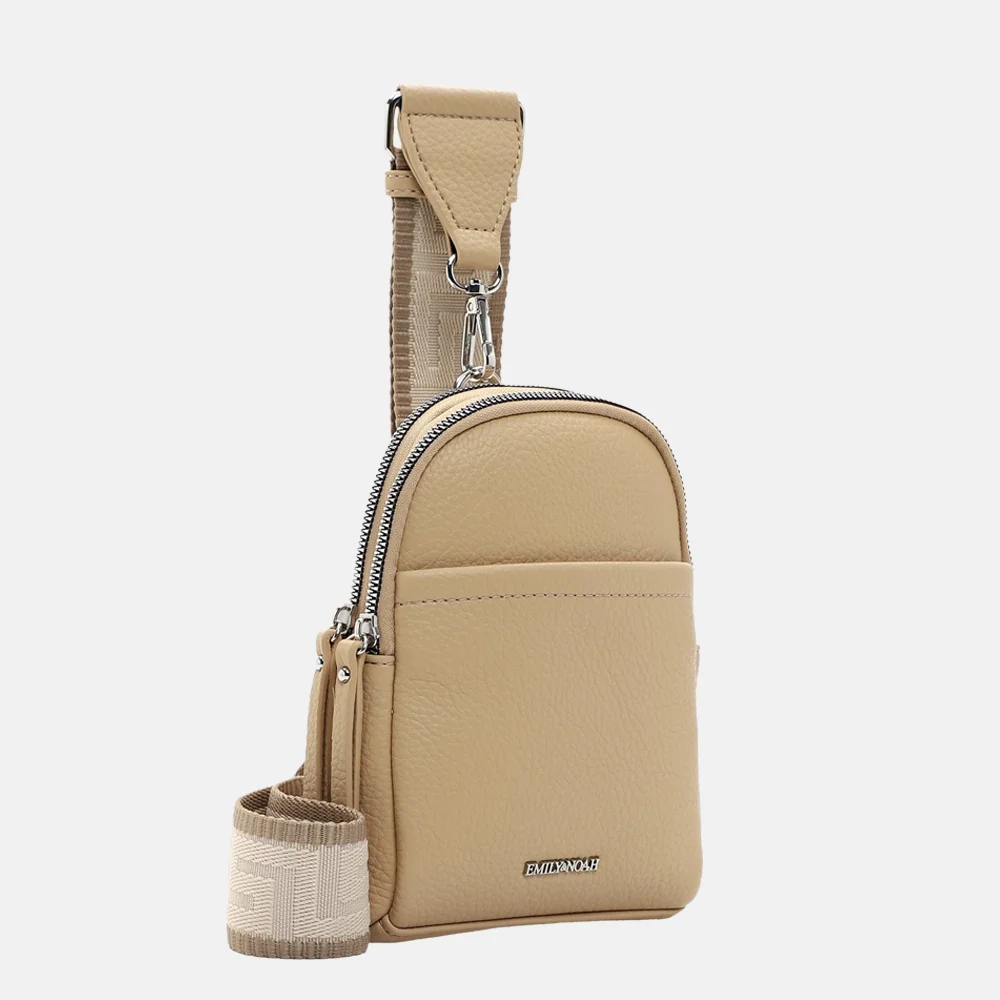 Emily & Noah Elena crossbody tas camel bij Duifhuizen