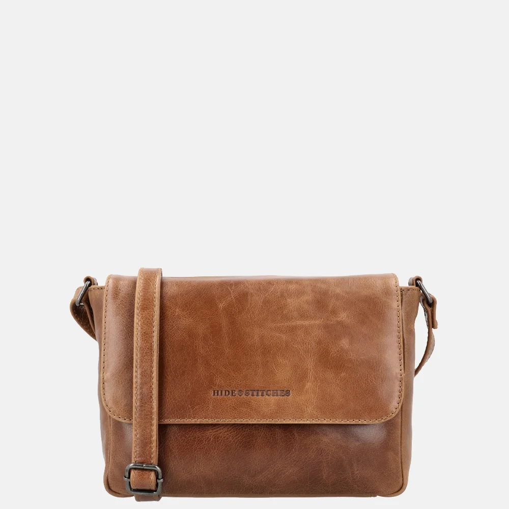 Hide & Stitches Porto crossbody tas bruin