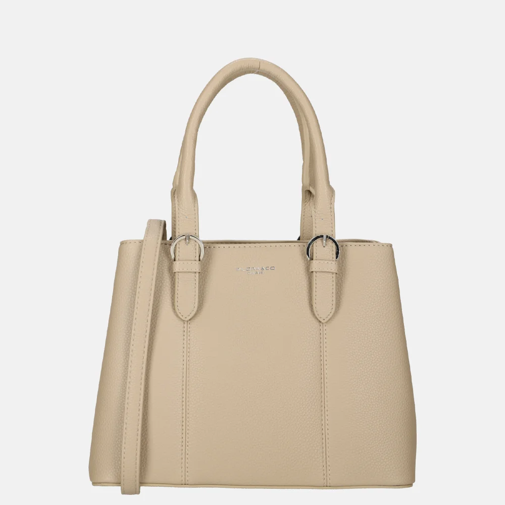 Flora & Co handtas beige bij Duifhuizen
