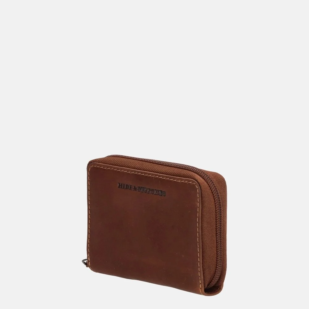 Hide & Stitches Japura portemonnee cognac bij Duifhuizen