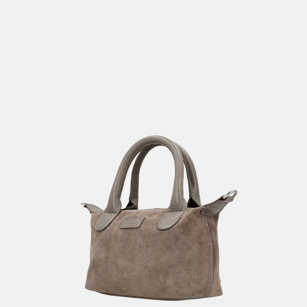 Charm London Buckingham crossbody tas XS donkertaupe bij Duifhuizen