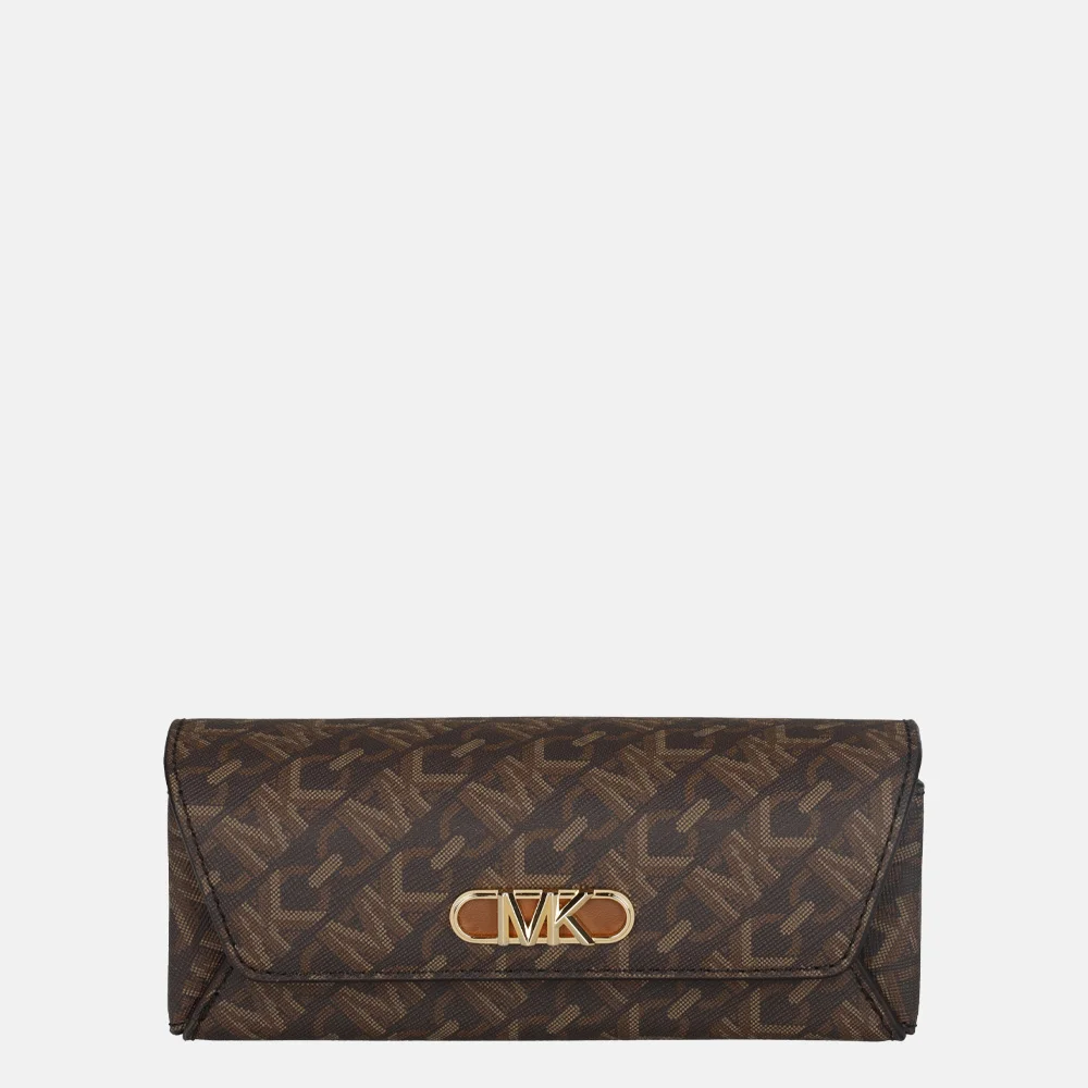 Michael Kors brillenkoker brown/luggage  bij Duifhuizen