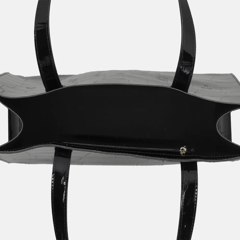 Ted Baker Croccon shopper black bij Duifhuizen