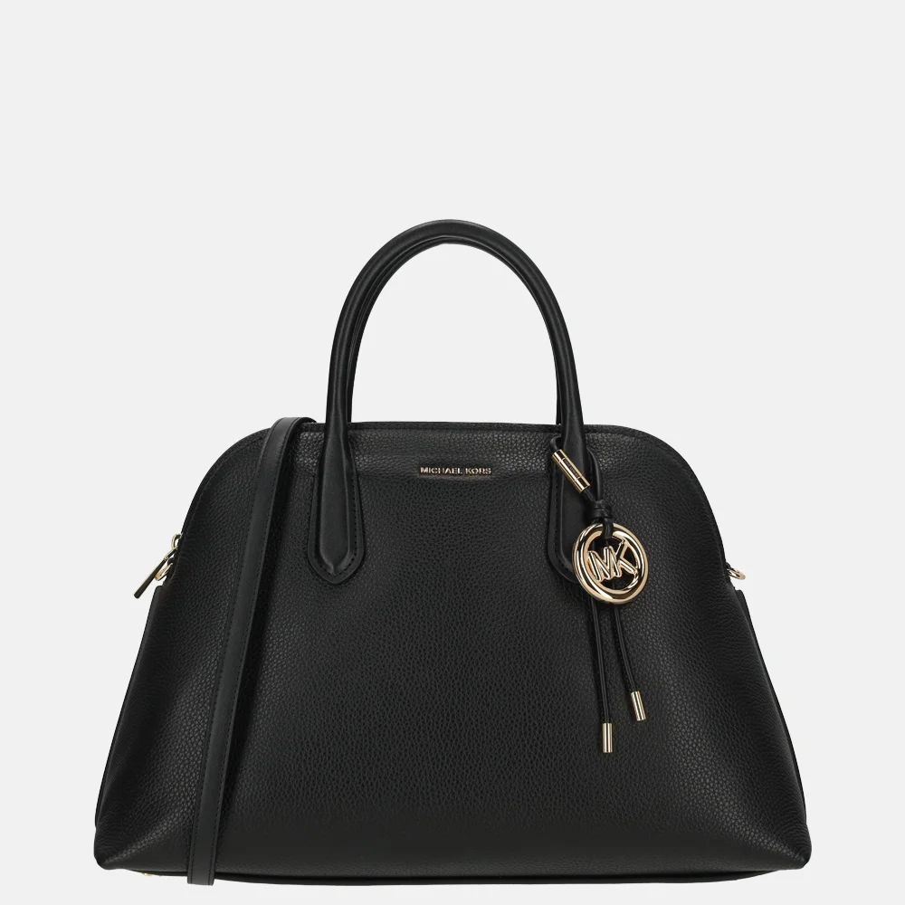 Michael Kors Freddie dome satchel handtas L black bij Duifhuizen