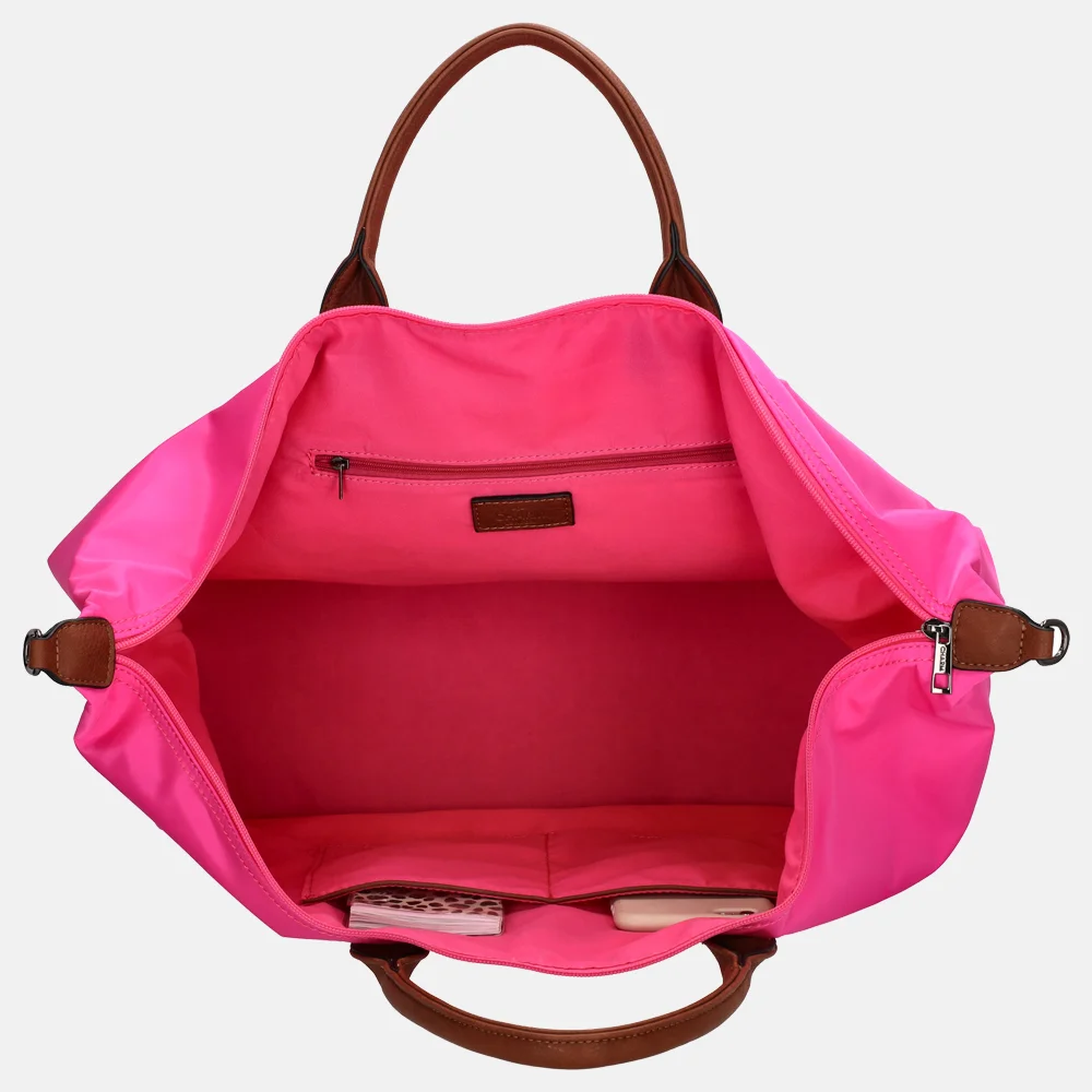 Charm London Buckingham weekendtas fuchsia bij Duifhuizen