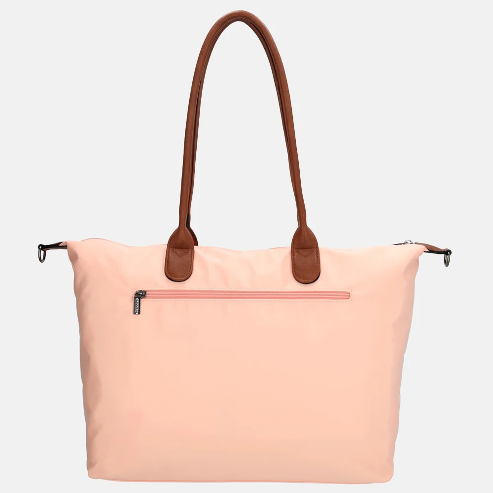 Charm London Buckingham shopper met 15.6 inch laptopvak L soft pink bij Duifhuizen