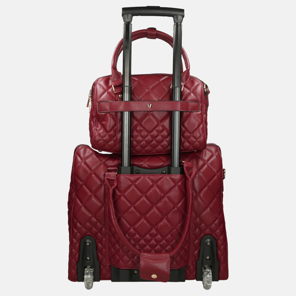 Olivia Lauren Lyana business trolley + tas bordo bij Duifhuizen
